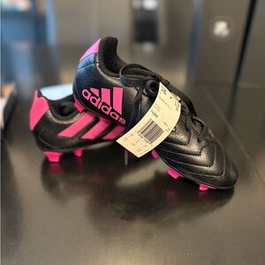 Adidas Black and Pink Football Boots